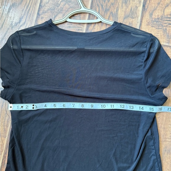 Revamped Sheer Black Short Sleeve Tee - Picture 6 of 6